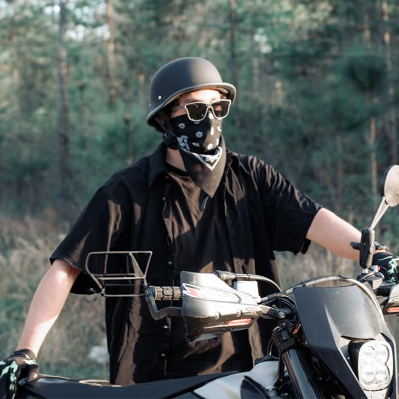 Half-Face Motorcycle Helmet for Cycling, with ECE and DOT Certifications. Made of ABS Material, Suitable for Men and Women. - Bild 7