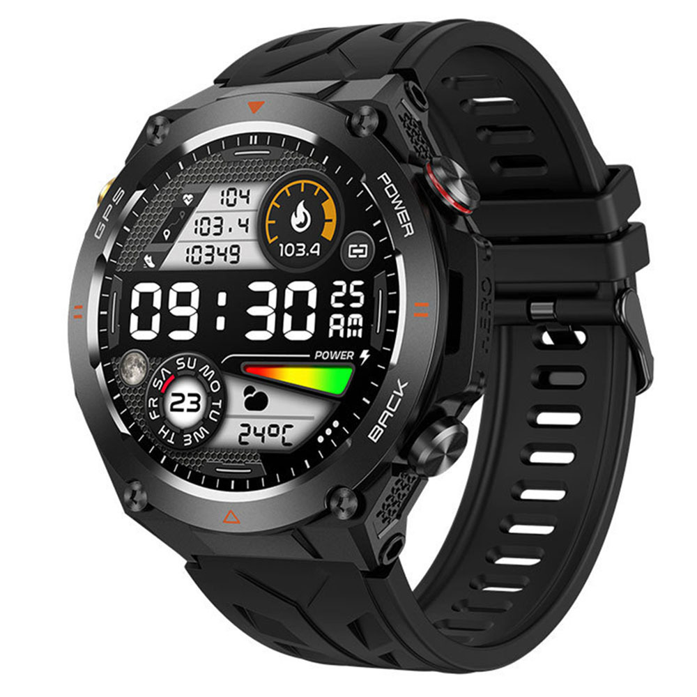 KC82 smartwatch Bluetooth call heart rate blood pressure outdoor 1.45 inch men's altitude air pressure GPS watch - Bild 5