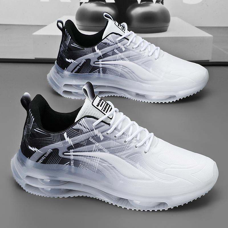 Men's Shoes Breathable Casual Running Height-Increasing Air Cushion Shock-Absorbing Leather Dad Sneakers - Bild 3