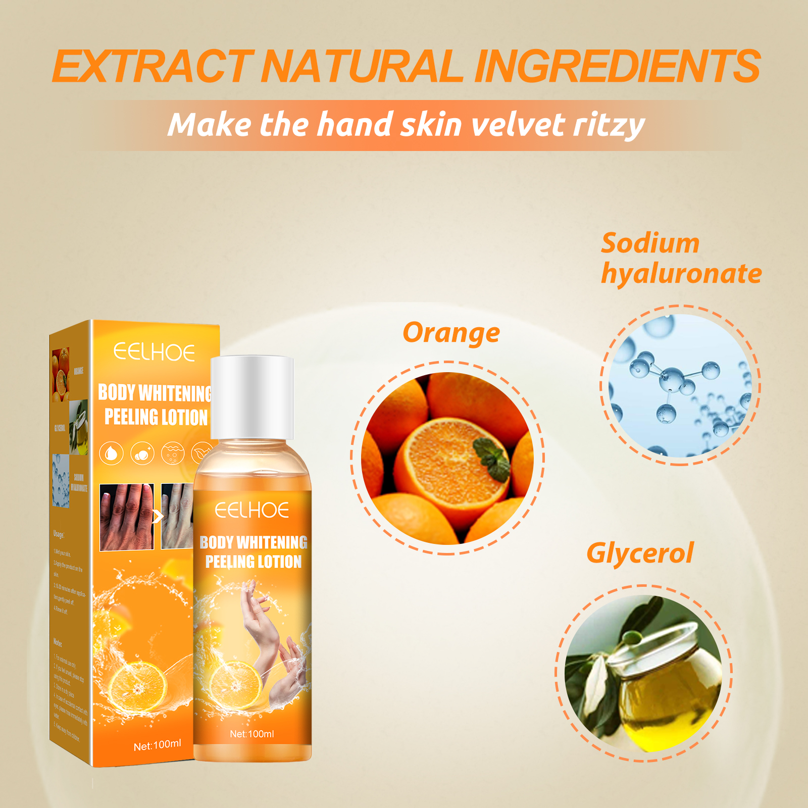 EELHOE Blackening Whitening Gel, Repair Hydrating Brightening Skin Melanin Removal Gel - Bild 5