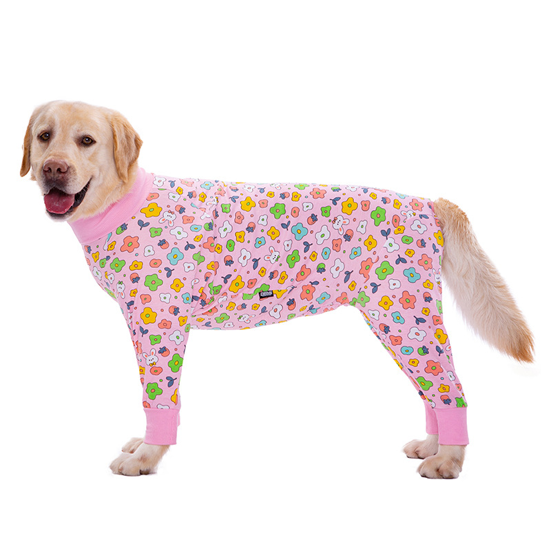 Medium and large dog pet clothing thin design belly protection weaning and sterilization suit - Bild 22