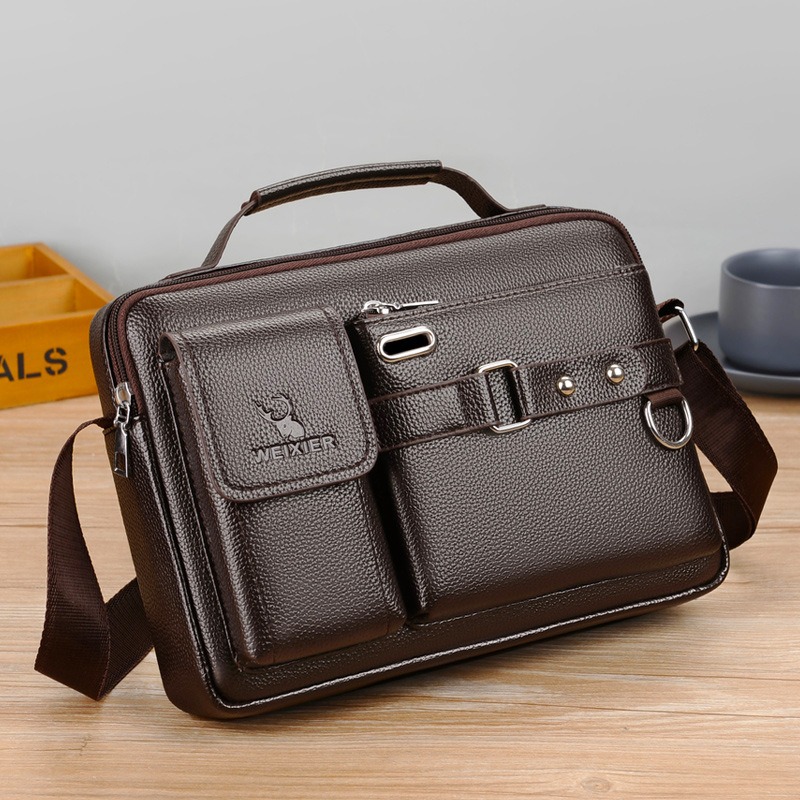One Shoulder Bag Men's Cross Shoulder Bag Casual Handbag Business One Shoulder Cross Body Bag Men's Satchel Design Hanging Bag - Bild 2