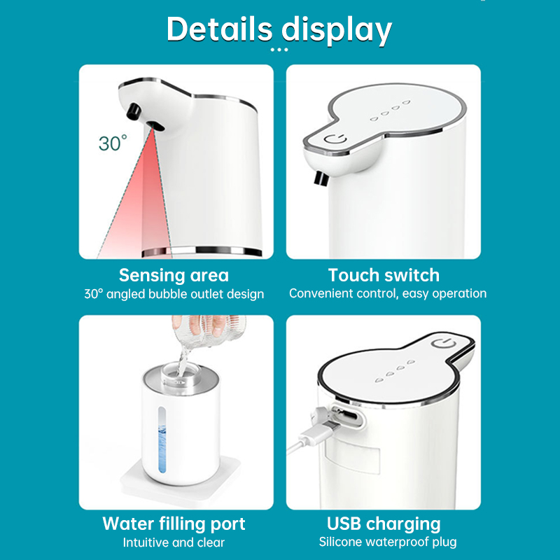 Touchless Sensor Soap Dispenser for Bathroom & Kitchen. Offers Foam and Liquid Modes. - Bild 9