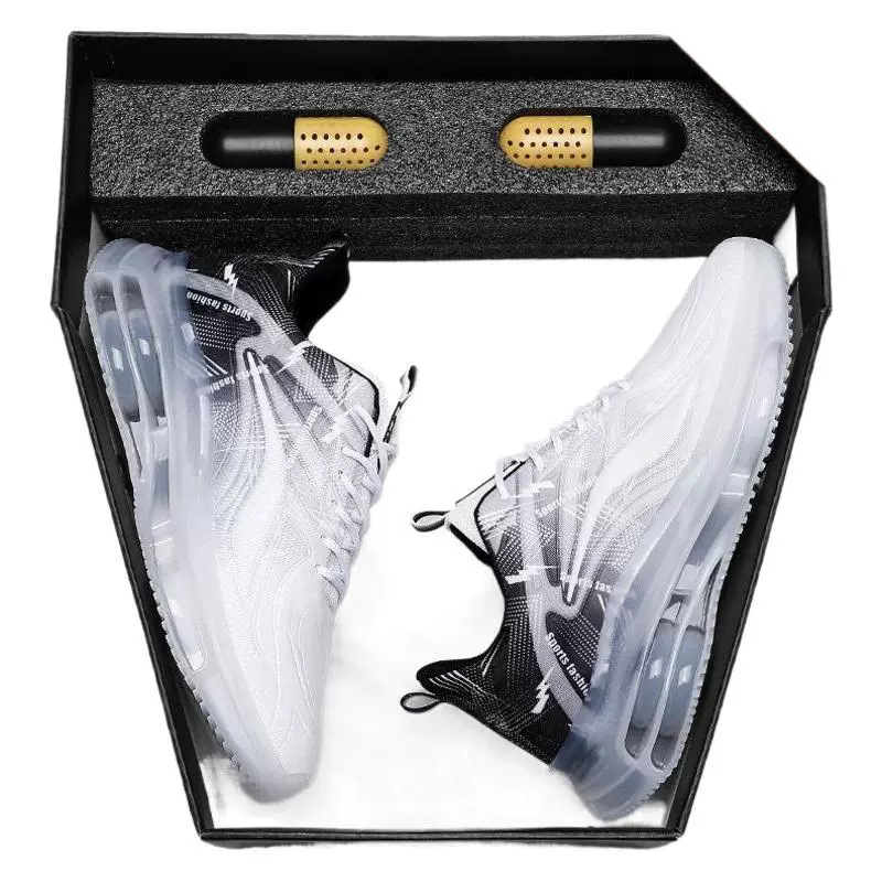 Men's Shoes Breathable Casual Running Height-Increasing Air Cushion Shock-Absorbing Leather Dad Sneakers - Bild 5