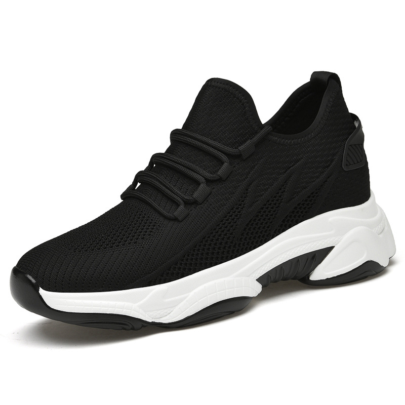 Tie-up Height-Increasing Shoes for Men, Breathable Mesh Casual Dad Shoes - Bild 6