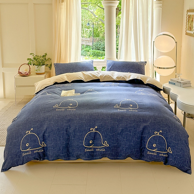 Cartoon Four-Piece Set Fresh Autumn and Winter Single Student Dormitory Bedding Sheet Three-Piece Set Single Quilt Cover - Bild 21