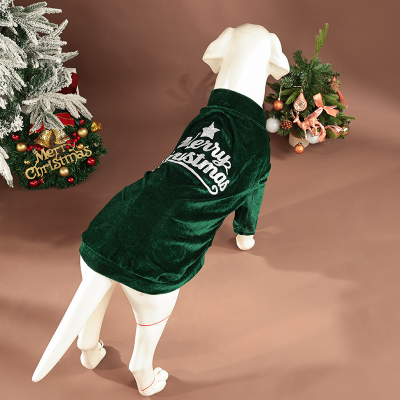 Christmas pet clothes autumn and winter two foot vest New Year's small medium and large dog clothes - Bild 5