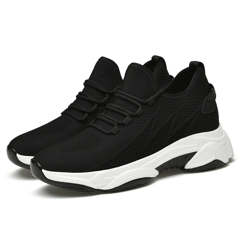 Tie-up Height-Increasing Shoes for Men, Breathable Mesh Casual Dad Shoes - Bild 5