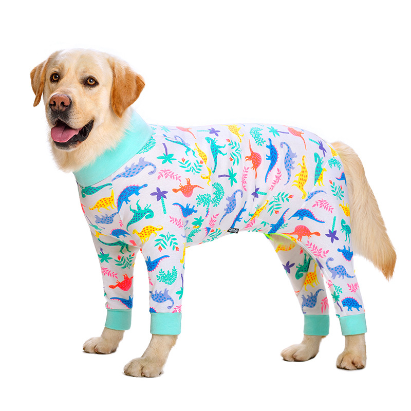 Medium and large dog pet clothing thin design belly protection weaning and sterilization suit - Bild 9