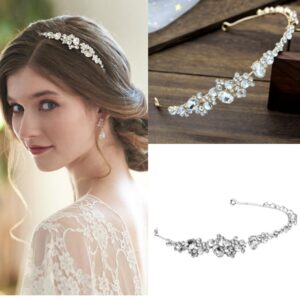 Rhinestone headband diadem wedding dress accessories