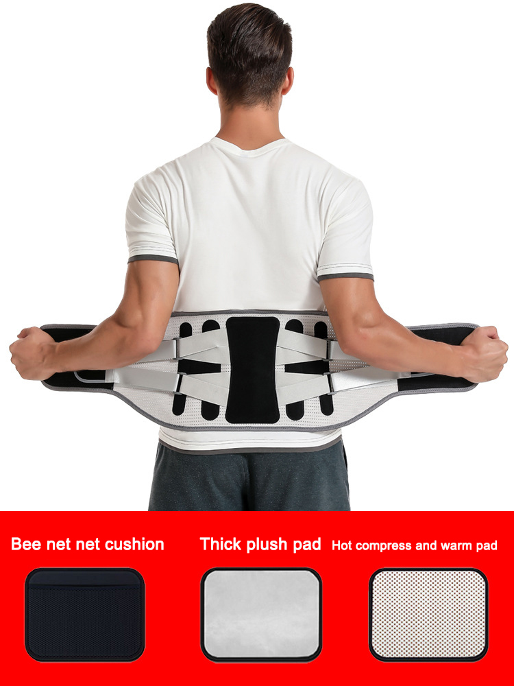 Widening waist belt and detachable steel plate lumbar support - Bild 2