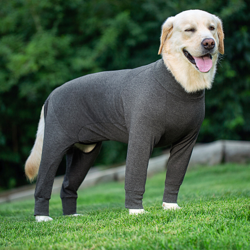 Medium and large dog pet clothing thin design belly protection weaning and sterilization suit - Bild 23