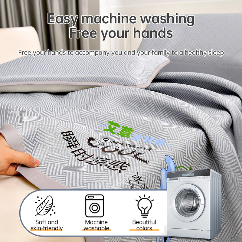 600D Carbon Fiber Summer Mat, Natural Ice Vine Cooling Mat, Can, Naked-sleep Cool Mattress, Pillowcase - Bild 9