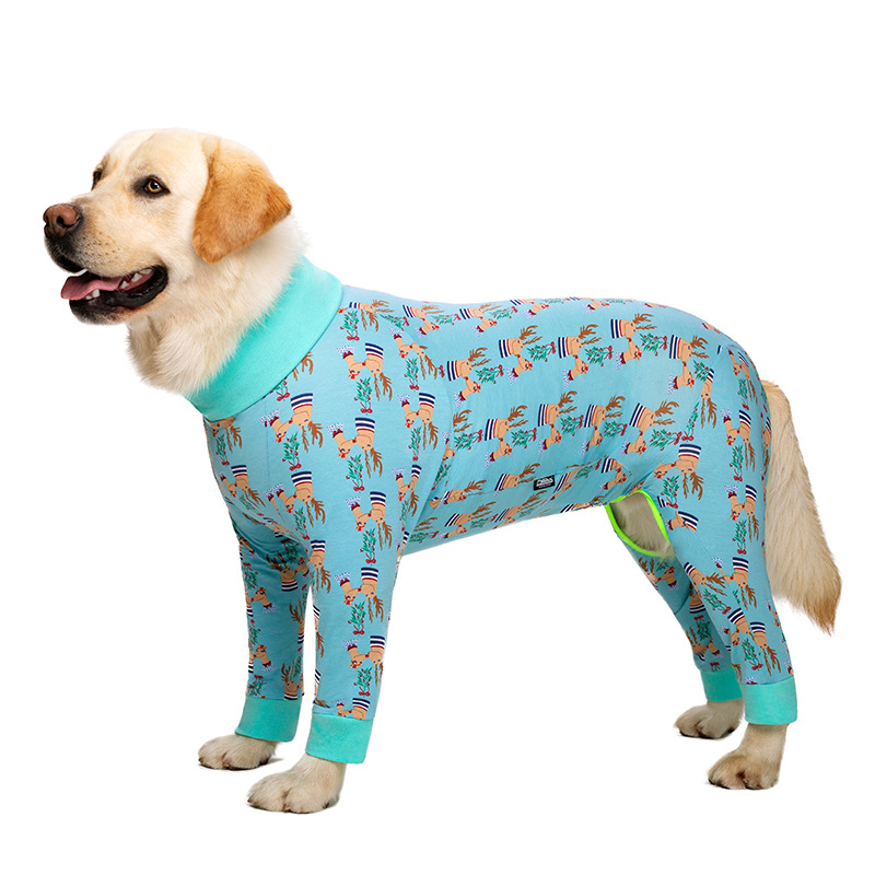 Medium and large dog pet clothing thin design belly protection weaning and sterilization suit - Bild 12