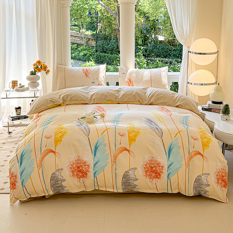 Cartoon Four-Piece Set Fresh Autumn and Winter Single Student Dormitory Bedding Sheet Three-Piece Set Single Quilt Cover - Bild 16