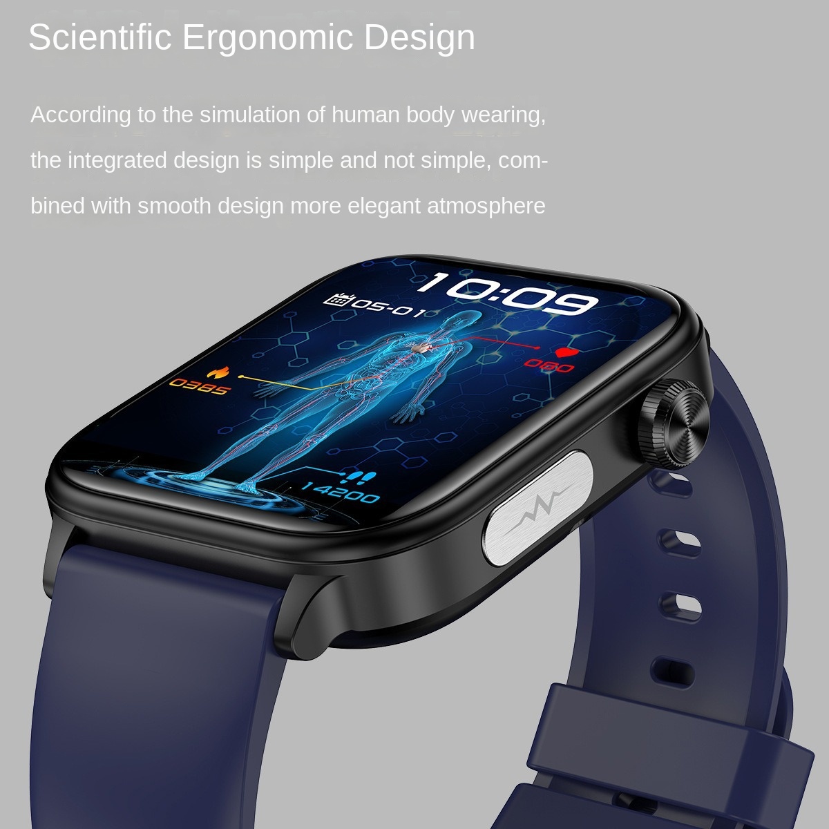 ET570 Smart Watch with Bluetooth Call, ECG Function, Non-invasive Blood Glucose, and True Blood Oxygen Monitoring - Bild 3