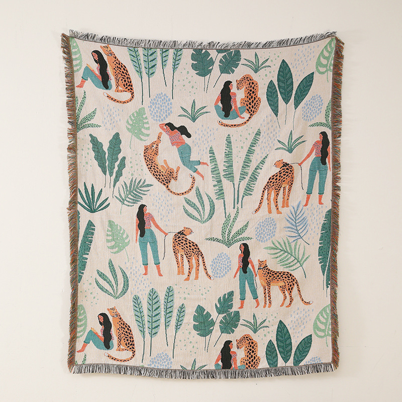 Artistic Sketch Throw Blanket, Camping Blanket, Leisure Blanket, Nap Blanket, Sofa Throw, Picnic Blanket, Bed End Blanket - Bild 23
