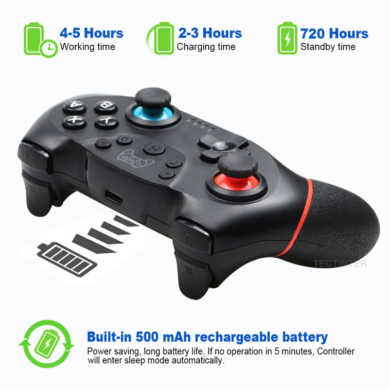 Wireless Bluetooth Gamepad For Nintendo Switch Pro NS-Switch Pro Game joystick Controller For Switch Console with 6-Axis Handle - Bild 2