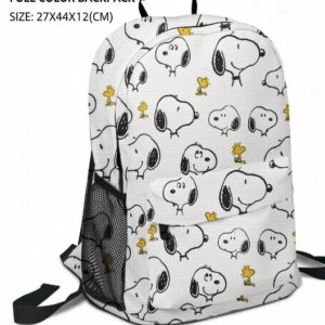Snoopy Cartoon Cute Canvas Backpack Outdoor Backpack Student School Bag