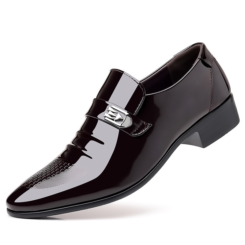 Men's plus size business suit breathable men's British Korean version pointed groom's wedding shoes - Bild 4