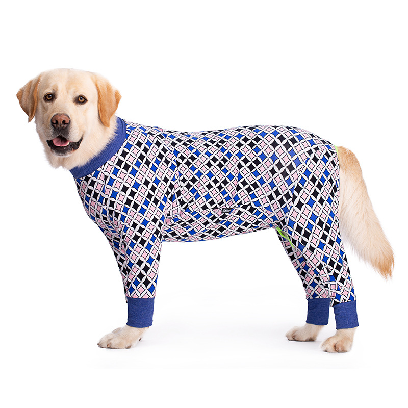 Medium and large dog pet clothing thin design belly protection weaning and sterilization suit - Bild 37