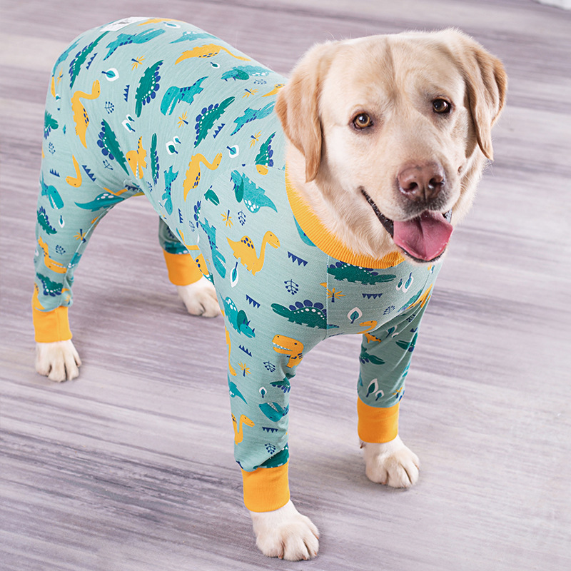 Medium and large dog pet clothing thin design belly protection weaning and sterilization suit - Bild 8