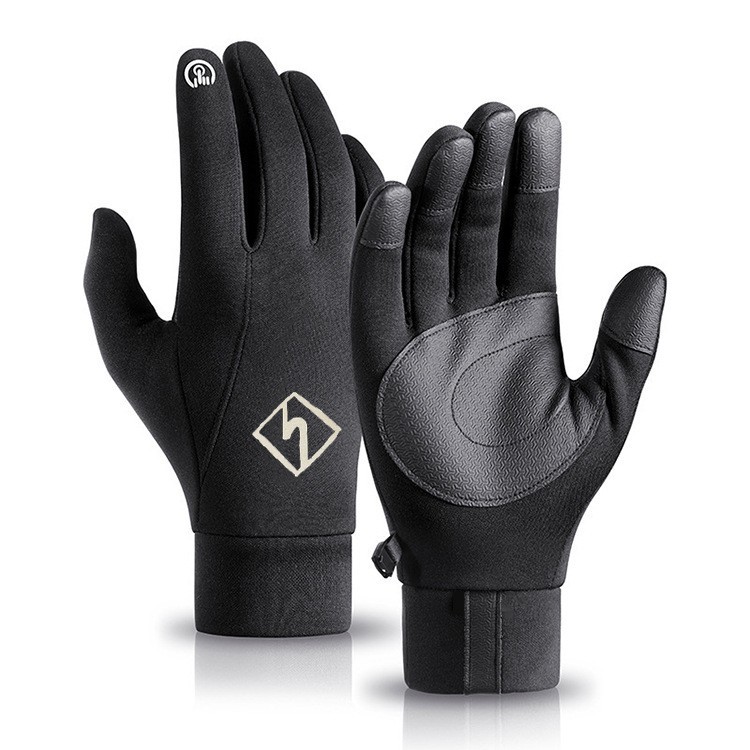 Outdoor Sports Warm Gloves Winter Windproof With Fleece Thickened Fitness Non-Slip Driving Touch Screen Cycling Gloves - Bild 3