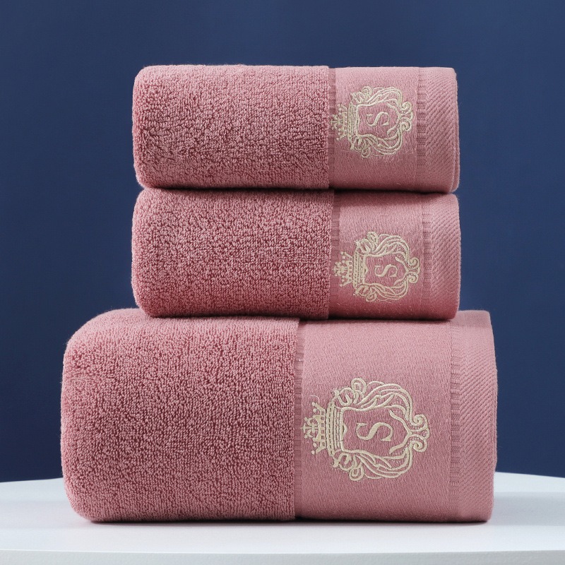 Towel Set Of Pure Cotton Towel Bath Towel Three-Piece Gift Set Xinjiang Cotton - Bild 3