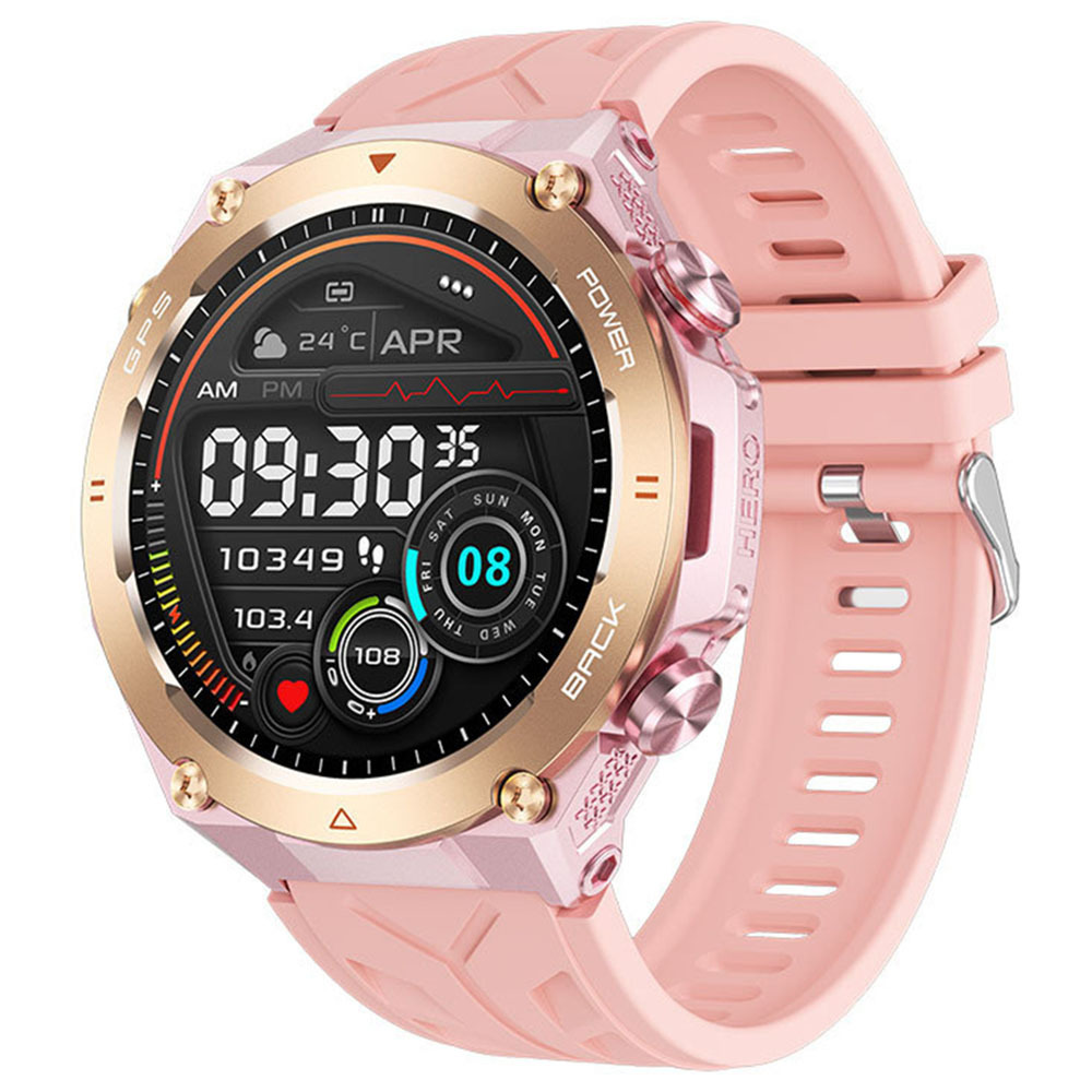 KC82 smartwatch Bluetooth call heart rate blood pressure outdoor 1.45 inch men's altitude air pressure GPS watch - Bild 6