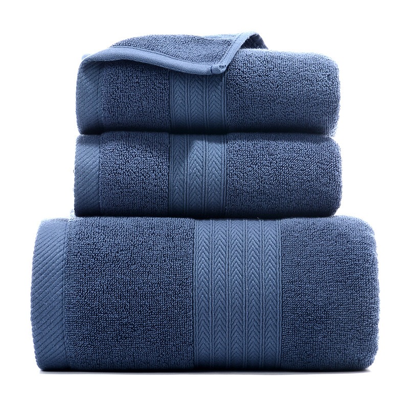 Towel Set Of Pure Cotton Towel Bath Towel Three-Piece Gift Set Xinjiang Cotton - Bild 2