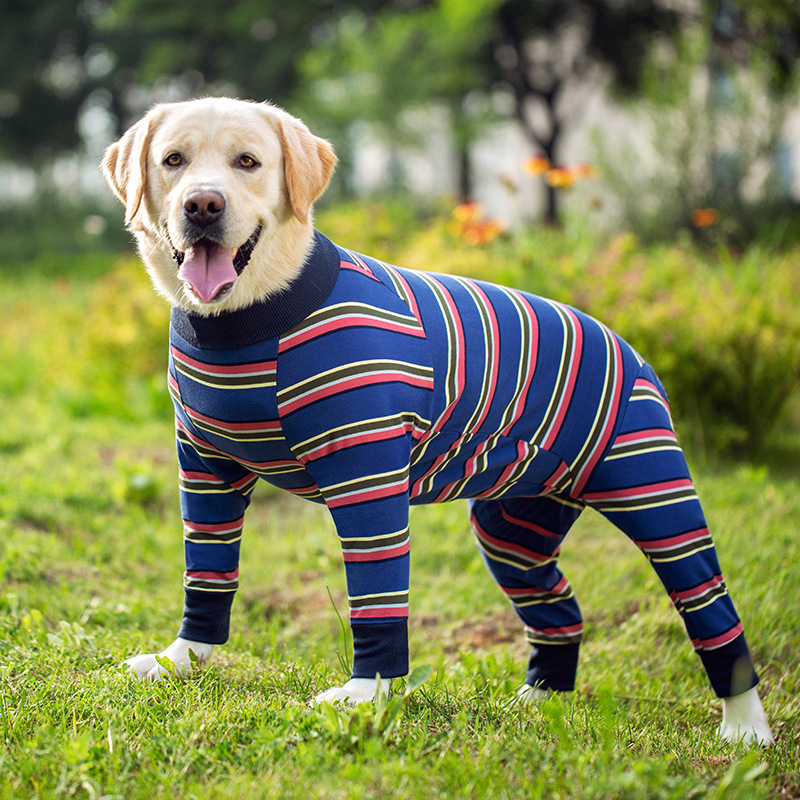 Medium and large dog pet clothing thin design belly protection weaning and sterilization suit - Bild 18