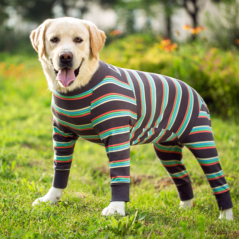 Medium and large dog pet clothing thin design belly protection weaning and sterilization suit - Bild 19