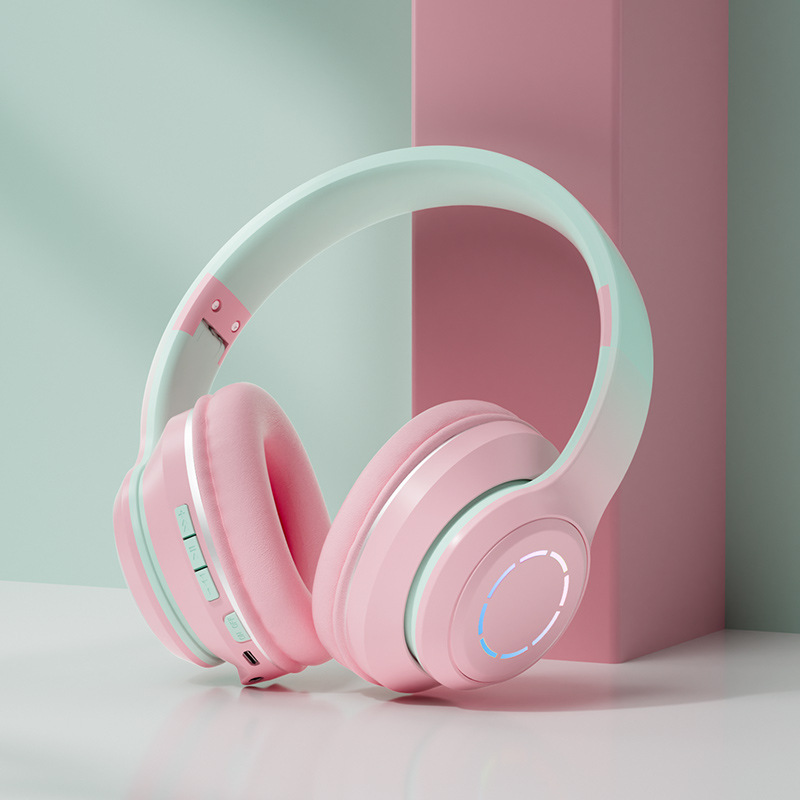 Gradient Bluetooth Earphones Head Mounted Phone Earphones Foldable Earphones - Bild 3