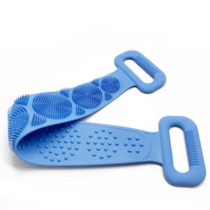 Hot Body Wash Silicone Body Scrubber Belt Double Side Shower Exfoliating Belt Removes Bath Towel - Bild 4