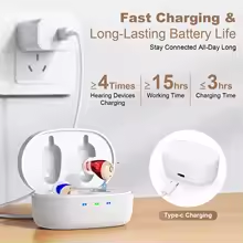 Noise reducing charging Mini hearing aid, hearing aid, in ear type - Bild 10