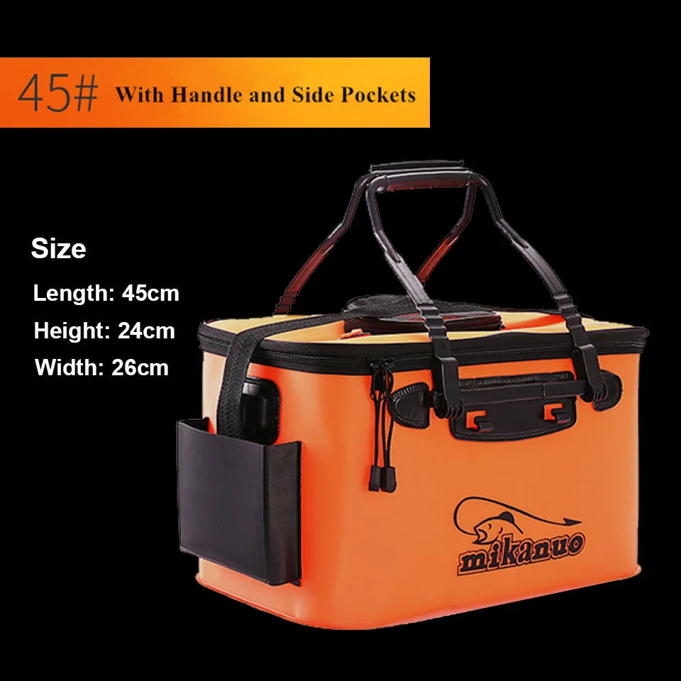 Portable EVA Fishing Bag Collapsible Fishing Bucket Live Fish Box Camping Water Container Pan Basin Tackle Storage Bag - Bild 15