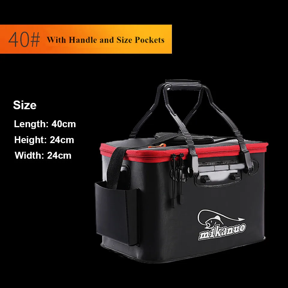 Portable EVA Fishing Bag Collapsible Fishing Bucket Live Fish Box Camping Water Container Pan Basin Tackle Storage Bag - Bild 9