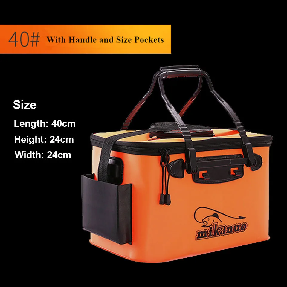 Portable EVA Fishing Bag Collapsible Fishing Bucket Live Fish Box Camping Water Container Pan Basin Tackle Storage Bag - Bild 14