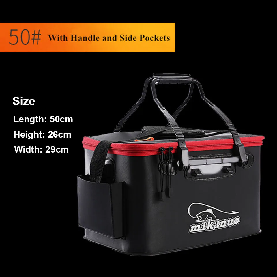 Portable EVA Fishing Bag Collapsible Fishing Bucket Live Fish Box Camping Water Container Pan Basin Tackle Storage Bag - Bild 11
