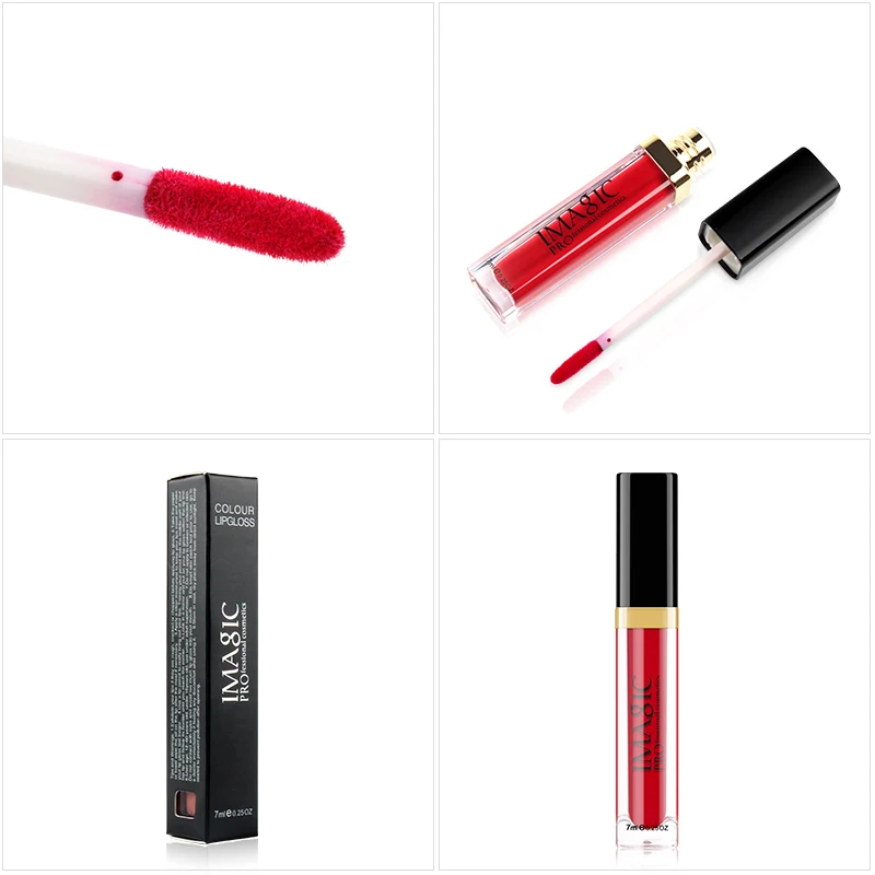 IMAGIC Waterproof Lip Gloss Matte Liquid Lipstick Matte Lipstick Lipkit Cosmetics Makeup Nude 12color - Bild 5