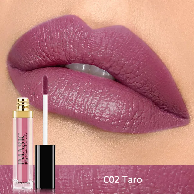 IMAGIC Waterproof Lip Gloss Matte Liquid Lipstick Matte Lipstick Lipkit Cosmetics Makeup Nude 12color - Bild 4