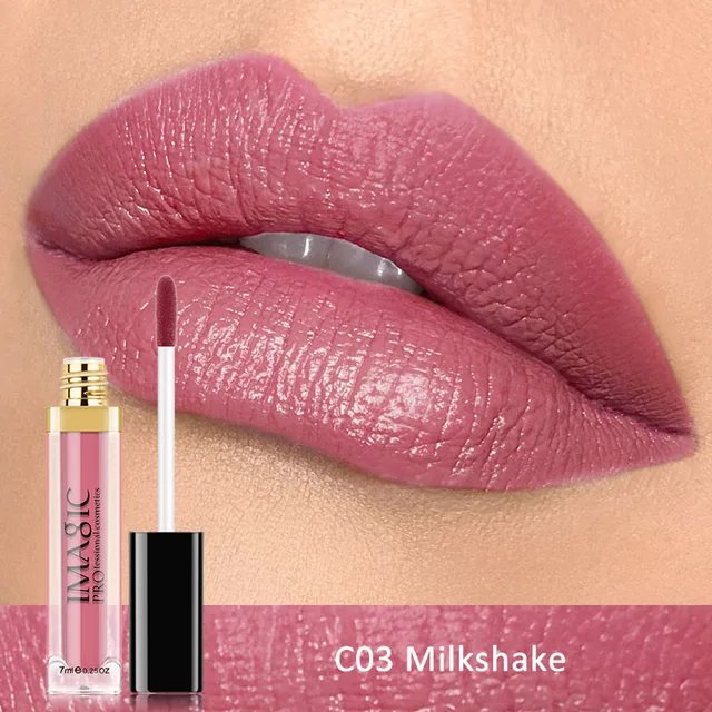 IMAGIC Waterproof Lip Gloss Matte Liquid Lipstick Matte Lipstick Lipkit Cosmetics Makeup Nude 12color - Bild 6