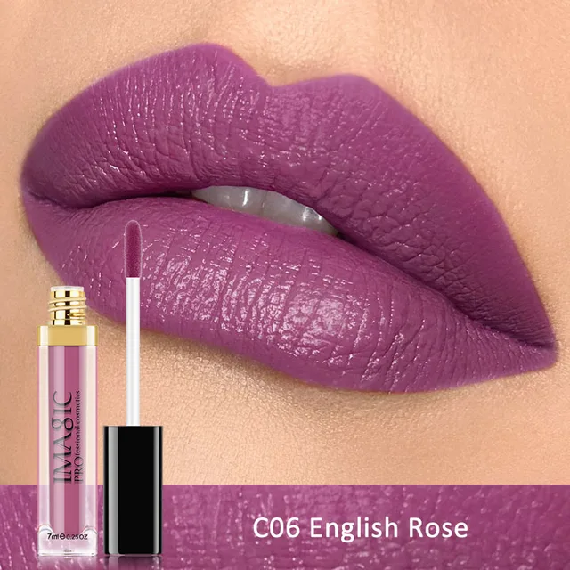 IMAGIC Waterproof Lip Gloss Matte Liquid Lipstick Matte Lipstick Lipkit Cosmetics Makeup Nude 12color - Bild 9