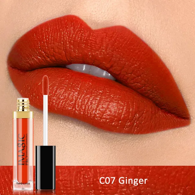 IMAGIC Waterproof Lip Gloss Matte Liquid Lipstick Matte Lipstick Lipkit Cosmetics Makeup Nude 12color - Bild 10