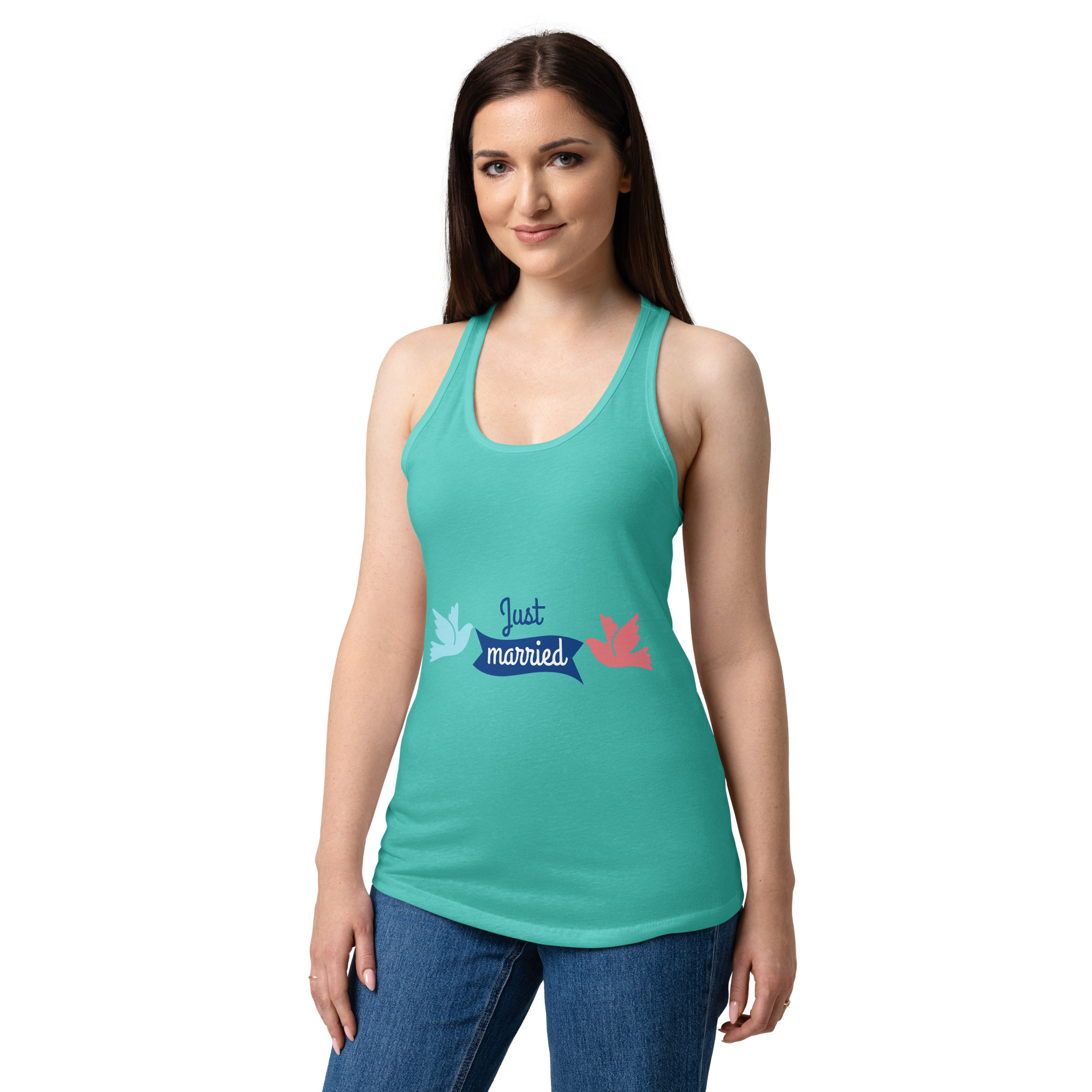 Women’s fitted racerback tank top - Bild 29